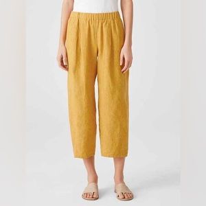 Eileen Fisher Delave Lantern Pant in Marigold Yellow (3X)